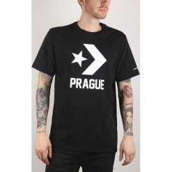 Converse Chevron Koszulka Czarny. Czarne t-shirty męskie Converse, s, z nadrukiem, z bawełny, krótkie. Za 119,95 zł.