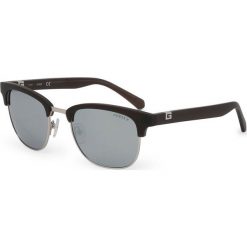 Guess Jeans - Okulary. Czarne okulary przeciwsłoneczne męskie Guess Jeans, z jeansu. Za 499,90 zł.