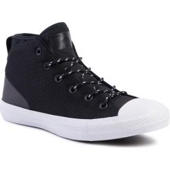 Trampki CONVERSE - Ctas Syde Street Mid 157526C Black/Black/White. Czarne półbuty męskie Converse, bez wzorów, z gumy, eleganckie, bez zapięcia. W wyprzedaży za 199,00 zł.