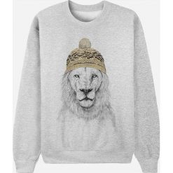 Bluza " Winter is coming" w kolorze jasnoszarym. Szare bluzy męskie Wooop, m, bez wzorów, z okrągłym kołnierzem, bez rękawów, bez kaptura. W wyprzedaży za 87,95 zł.