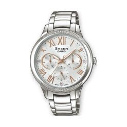 Casio Sheen SHE-3058D-7AUER - Negocjuj cenę zakupu, na pewno będziesz zadowolony. Szare zegarki damskie marki CASIO. Za 584,00 zł.