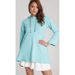 Miętowa Bluza Aigagonia. Zielone tuniki damskie Renee, xl, bez wzorów, bez kołnierzyka, bez rękawów. Za 89,99 zł.
