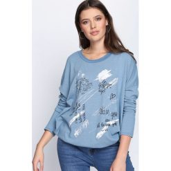 Niebieska Bluza Let It Out. Niebieskie bluzy damskie Born2be, uniwersalny. Za 29,99 zł.