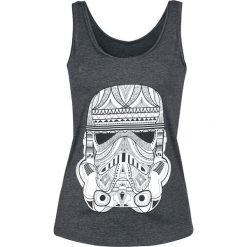 Topy damskie: Star Wars Stormtrooper Ornamente Top damski odcienie szarego