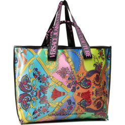 Torebka VERSACE JEANS COUTURE - E1VZABT9 71586 982. Niebieskie torebki klasyczne damskie Versace Jeans Couture, bez wzorów, z jeansu, klasyczne, bez dodatków. Za 899,00 zł.