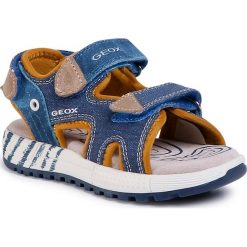 Sandały GEOX - J S.Alben B. B J02AVB 0NB22 C4289 M Avio/Beige. Niebieskie sandały chłopięce Geox, ze skóry, bez zapięcia. Za 239,00 zł.
