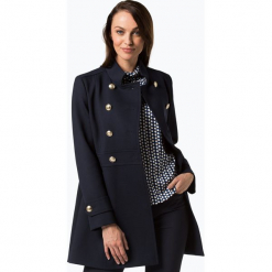 Tommy Hilfiger - Płaszcz damski, niebieski. Niebieskie płaszcze damskie TOMMY HILFIGER, l. Za 999,95 zł.