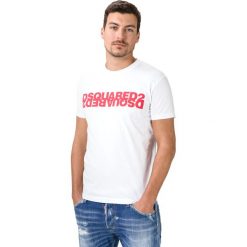 DSQUARED2 Koszulka Biały. Białe podkoszulki męskie Dsquared2, m, z nadrukiem, z bawełny, bez kołnierzyka, krótkie. Za 981,95 zł.