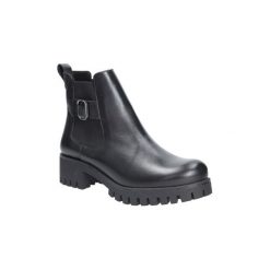 Botki Karino Botki skórzane z kryształkiem 2443/003-F. Szare botki damskie marki Karino. Za 319,99 zł.
