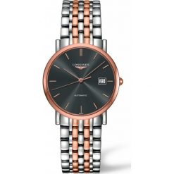 LONGINES ELEGANT L4.809.5.72.7. Szare zegarki męskie marki LONGINES, złote. Za 8720,00 zł.