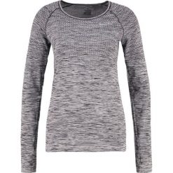 Nike Performance DRIFIT Koszulka sportowa black/heather/reflective silver. Czarne topy sportowe damskie marki Nike Performance, xl, z materiału. W wyprzedaży za 153,45 zł.