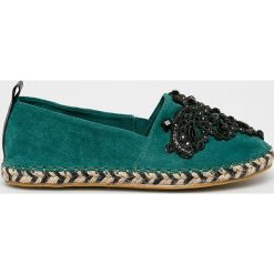 Medicine - Espadryle Take Daily. Żółte espadryle damskie MEDICINE, bez wzorów, ze skóry, bez obcasa. W wyprzedaży za 51,90 zł.