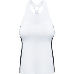 Top MONREAL LONDON Biały. Białe bluzki damskie Monreal London, z nadrukiem, z tkaniny, z kontrastowym kołnierzykiem, bez rękawów. W wyprzedaży za 372,00 zł.