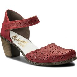Creepersy damskie: Półbuty RIEKER - 40987-33 Rot