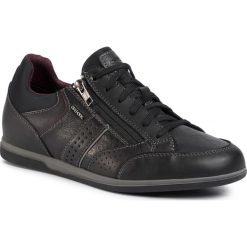 Sneakersy GEOX - U Renan A U024GA 043PT c9999 Black. Czarne sneakersy męskie Geox, na co dzień, bez wzorów, ze skóry ekologicznej, bez zapięcia. Za 429,00 zł.