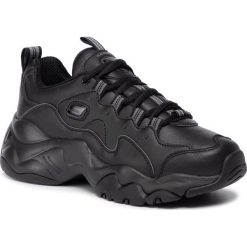 Sneakersy SKECHERS - Proven Force 13376/BBK Black. Czarne półbuty damskie Skechers, na co dzień, bez wzorów, ze skóry ekologicznej, bez obcasa, na płaskiej podeszwie, bez zapięcia. W wyprzedaży za 269,00 zł.