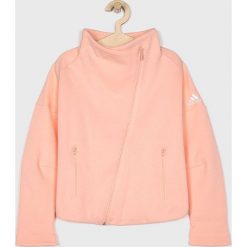 Adidas Performance - Bluza dziecięca 140-170 cm. Różowe bluzy dziewczęce adidas Performance, bez wzorów, z bawełny, bez kaptura. Za 249,90 zł.