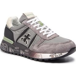 Sneakersy PREMIATA - Lander 3245 Szary Zielony. Szare sneakersy męskie marki Premiata, na co dzień, bez wzorów, z zamszu, eleganckie, bez zapięcia. Za 849,00 zł.