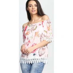 Różowa Bluzka I'm Gonna Find. Różowe bluzki damskie Born2be, s, bez wzorów, bez kołnierzyka, z krótkim rękawem. Za 79,99 zł.