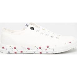 Big Star - Tenisówki. Białe trampki i tenisówki damskie marki BIG STAR, bez wzorów, z materiału, na sznurówki. Za 99,90 zł.