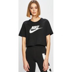Nike Sportswear - Top. Białe topy damskie Nike Sportswear, s, z nadrukiem, z bawełny, z okrągłym kołnierzem. Za 99,90 zł.