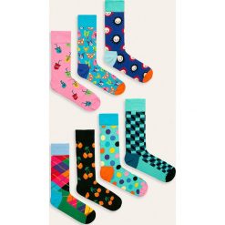 Happy Socks - Skarpetki 7-Day Gift Box (7-pack). Skarpetki damskie Happy Socks, bez wzorów, z elastanu. W wyprzedaży za 229,90 zł.