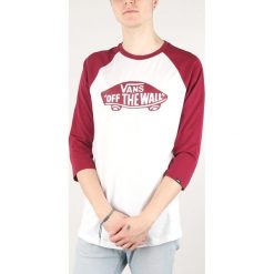 Vans Ragla Koszulka Czerwony Biały. Czerwone podkoszulki męskie Vans, xl, bez wzorów, z bawełny, z długim rękawem. Za 137,95 zł.