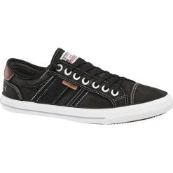 Tenisówki męskie Dockers czarne. Czarne trampki męskie DOCKERS, bez wzorów, z materiału, sportowe, bez zapięcia. Za 159,90 zł.