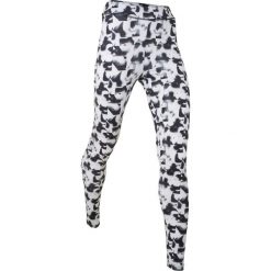 Legginsy sportowe wzorzyste, długie bonprix czarno-biały z nadrukiem. Czarne legginsy we wzory marki bonprix. Za 37,99 zł.