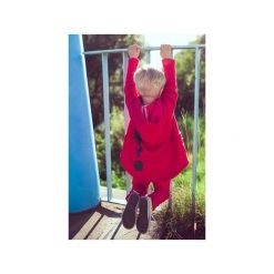 BLUZA BEN RED Z KAPTUREM. Czerwone bluzy niemowlęce marki M-art-a-baby, z kapturem. Za 85,50 zł.