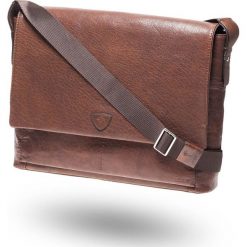Brązowa skórzana torba na laptopa Joop Brenta Kimon. Pomarańczowe torby męskie skórzane w paski, vintage, małe. Za 1079,00 zł.