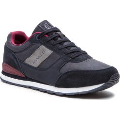 Sneakersy LANETTI - MP07-181086-01 Navy/Red. Niebieskie sneakersy męskie Lanetti, bez zapięcia. Za 129,99 zł.