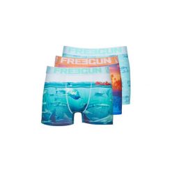 Bokserki Freegun LOT DE 3 BOXERS HOMME FREEGUN SEA MULTICOLORE. Niebieskie bokserki męskie Freegun, bez wzorów. Za 109,00 zł.