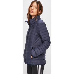 Adidas Performance - Kurtka puchowa. Niebieskie kurtki damskie adidas Performance, s, bez wzorów, z poliesteru, krótkie, bez kaptura. W wyprzedaży za 399,90 zł.