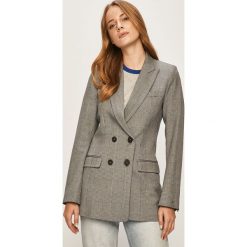 Tommy Hilfiger - Żakiet. Szare kamizelki damskie TOMMY HILFIGER, bez wzorów, z elastanu. W wyprzedaży za 799,90 zł.