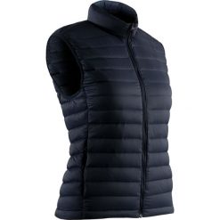 Ciepła kamizelka do golfa Ultralight damska. Niebieskie kamizelki damskie INESIS, l, bez wzorów, z materiału, bez kaptura. Za 159,99 zł.