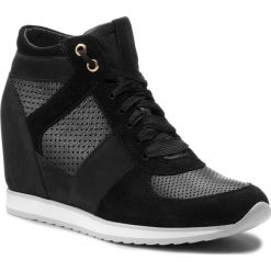 Sneakersy GINO ROSSI - Aimi DTH778-AG3-R5AG-9999-0 99/99. Czarne półbuty damskie Gino Rossi, na co dzień, bez wzorów, ze skóry, bez obcasa, na koturnie, bez zapięcia. W wyprzedaży za 279,00 zł.