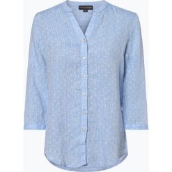 Franco Callegari - Damska bluzka lniana, niebieski. Bluzki damskie Franco Callegari. Za 129,95 zł.