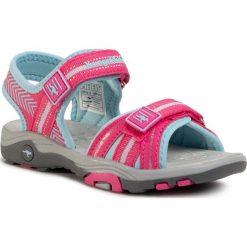 Sandały KANGAROOS - K-Lane 18491 000 6178 Daisy Pink/Blue. Różowe sandały dziewczęce KangaROOS, ze skóry ekologicznej, bez zapięcia. W wyprzedaży za 119,00 zł.