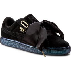 Sneakersy PUMA - Suede Heart Satin Wn's 362714 03 Puma Black/Puma Black. Czarne półbuty damskie Puma, ze skóry. W wyprzedaży za 249,99 zł.