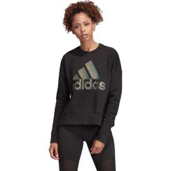 Adidas Performance ID Glam Bluza Czarny. Czarne bluzy damskie s, z nadrukiem, z bawełny. Za 266,95 zł.