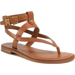Sandały MICHAEL MICHAEL KORS - Pearson Thong 40S0PEFA1L Luggage. Pomarańczowe klapki damskie MICHAEL Michael Kors, bez wzorów, ze skóry, bez obcasa. W wyprzedaży za 519,00 zł.