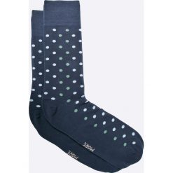 More - Skarpety. Niebieskie skarpetki męskie marki More, bez wzorów, z elastanu. Za 15,90 zł.