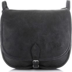 Skórzana torba listonoszka damska vintage PAOLO PERUZZI GA301 czarna - Czarny. Czarne listonoszki damskie Paolo Peruzzi, w paski, ze skóry, vintage, bez dodatków. Za 359,99 zł.