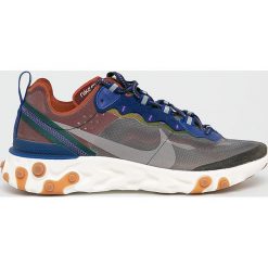 Nike Sportswear - Buty React Element 87. Szare buty sportowe męskie Nike Sportswear, z materiału, na sznurówki. Za 679,90 zł.