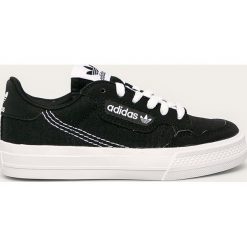 Adidas Originals - Tenisówki dziecięce Continental Vulc. Czarne trampki dziewczęce z gumy. Za 199,90 zł.