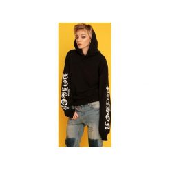 Bluzy damskie: Poison Black Hoodie Bluza