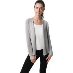 Kardigan w kolorze szarosrebrnym. Szare swetry damskie Far Far Fashion, Ryłko by Agnes&Paul, bez wzorów, z bawełny. W wyprzedaży za 79,95 zł.