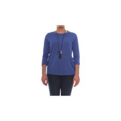 Bluzki Elena Miro' Elena Miro' G472L0 8165. Niebieskie bluzki damskie Elena Miro', xl, bez wzorów, bez kołnierzyka, bez rękawów. Za 372,57 zł.