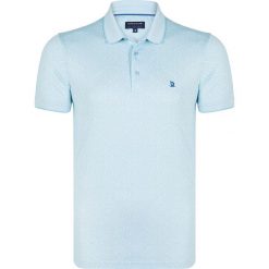 Koszulka polo w kolorze błękitnym. Niebieskie koszulki męskie Giorgio di Mare, s, z haftami, z bawełny, bez rękawów. W wyprzedaży za 107,95 zł.